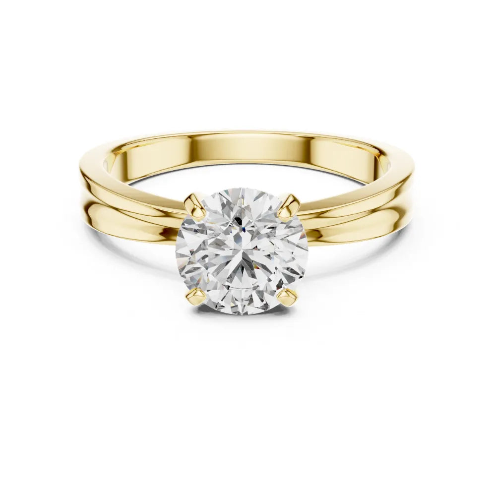 Classic Solitaire Engagement Ring in 925 Sterling Silver | ORYNIO