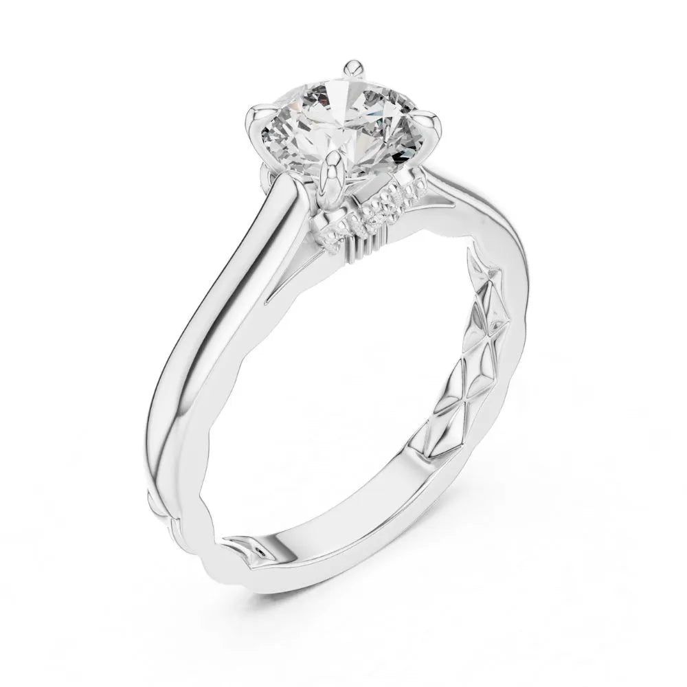 Orynio ORYNIO Aurelia Classic Solitaire Ring in 925 Sterling Silver 92.5 silver jewellery