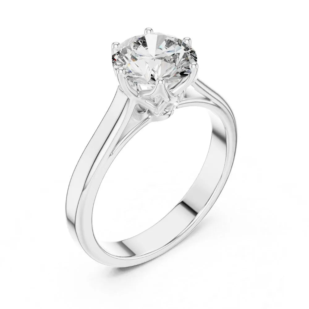Orynio ORYNIO Celestia Classic Solitaire Engagement Ring in 925 Sterling Silver 92.5 silver jewellery