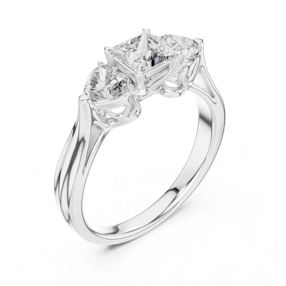 Orynio ORYNIO Regal Trio Ring in 925 Sterling Silver 92.5 silver jewellery