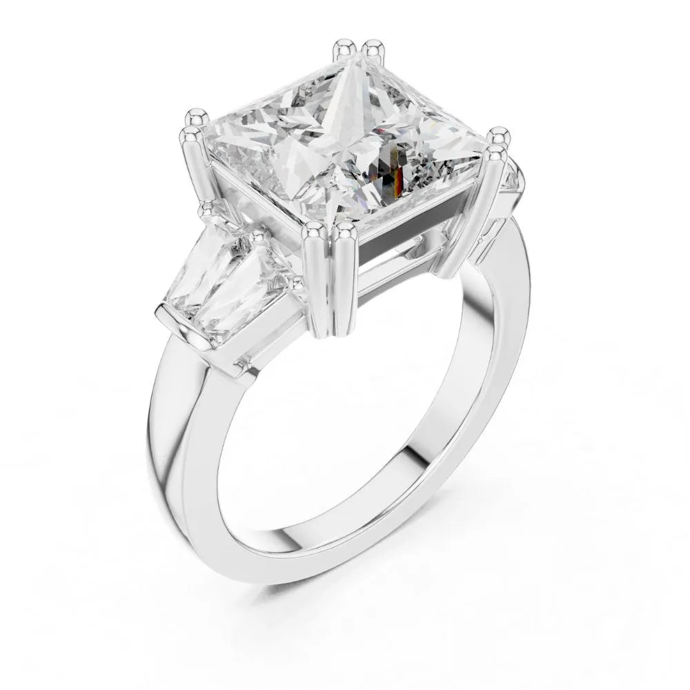 Orynio ORYNIO Imperial Princess Three-Stone Ring in 925 Sterling Silver 92.5 silver jewellery