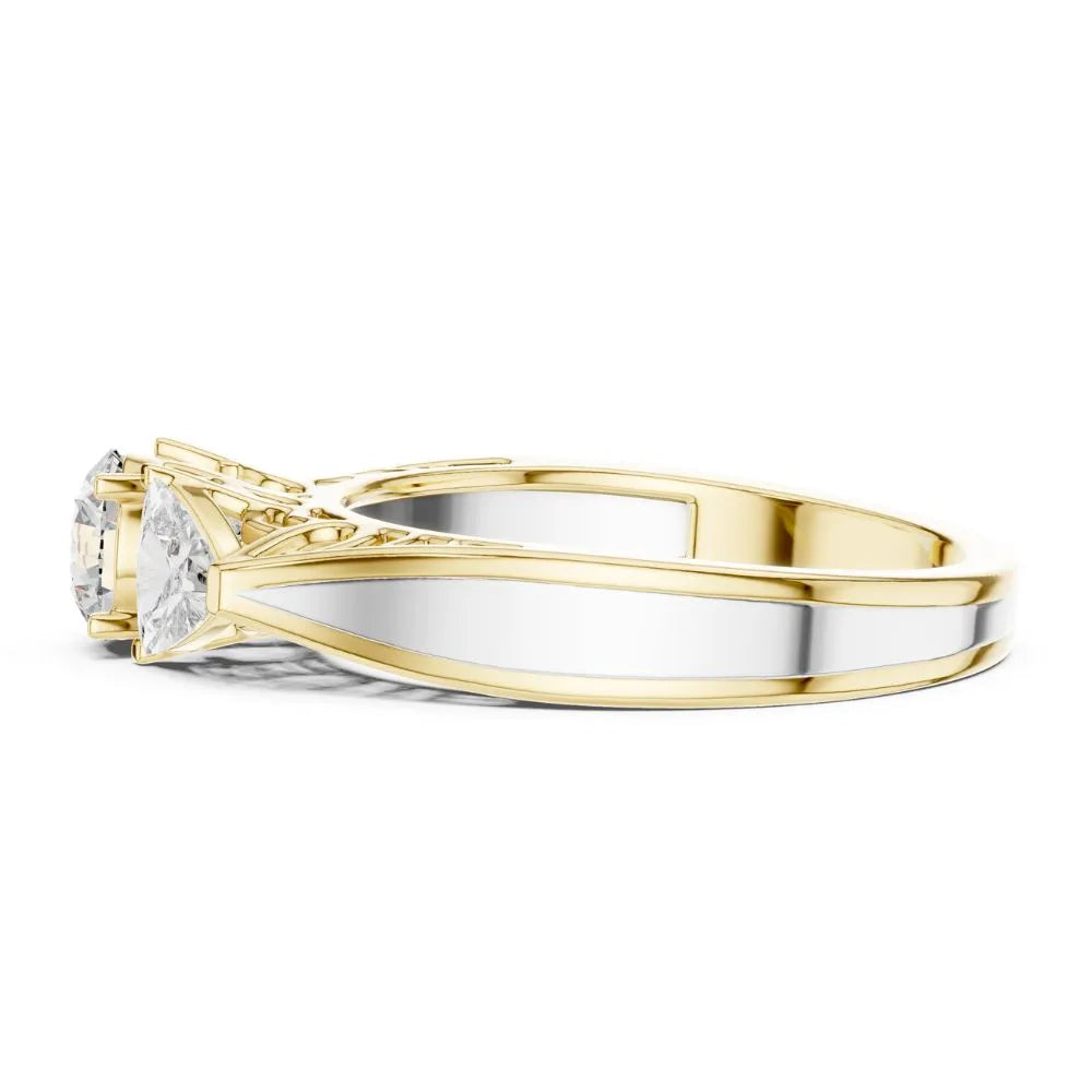Orynio ORYNIO Heritage Three Stone Ring in 925 Sterling Silver 92.5 silver jewellery