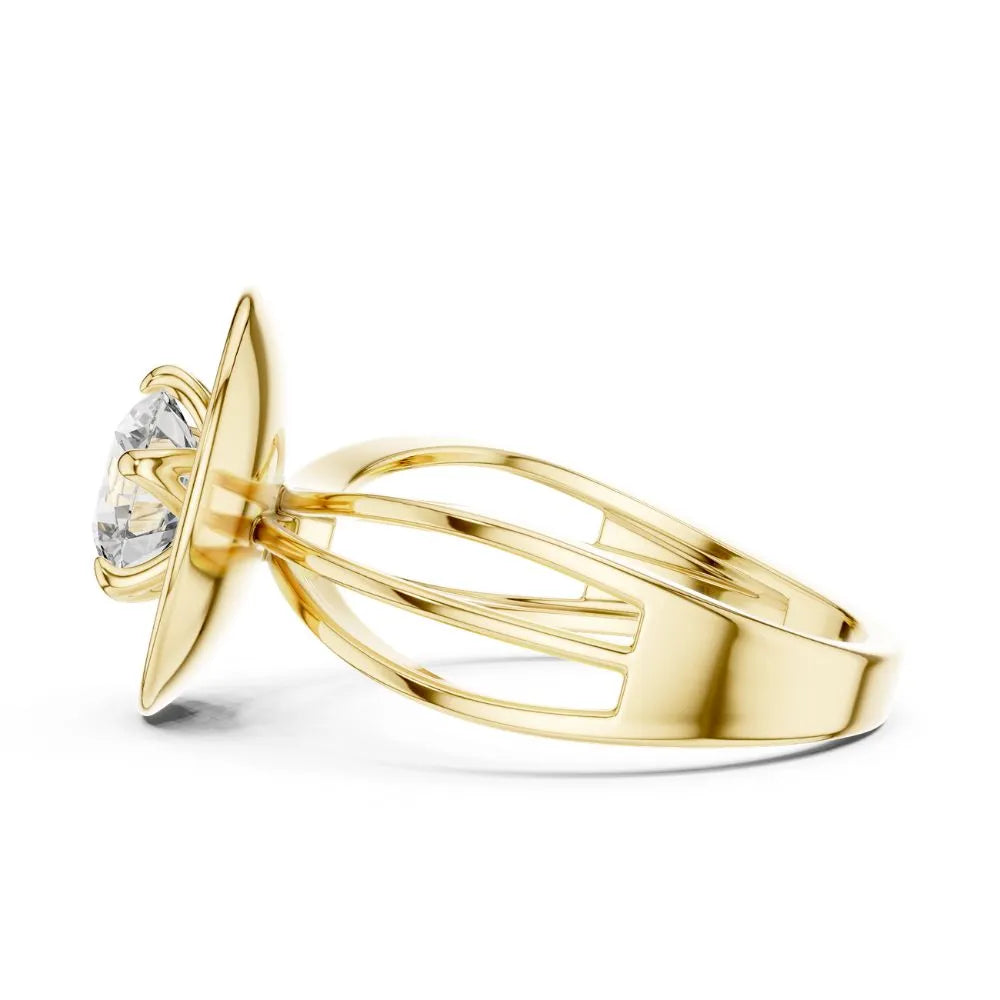 Orynio ORYNIO Celestial Orbit Solitaire Sterling Silver Ring 92.5 silver jewellery