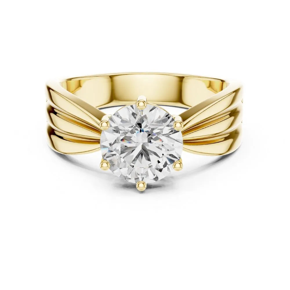 Orynio ORYNIO Imperial Crest Solitaire Sterling Silver Ring 92.5 silver jewellery
