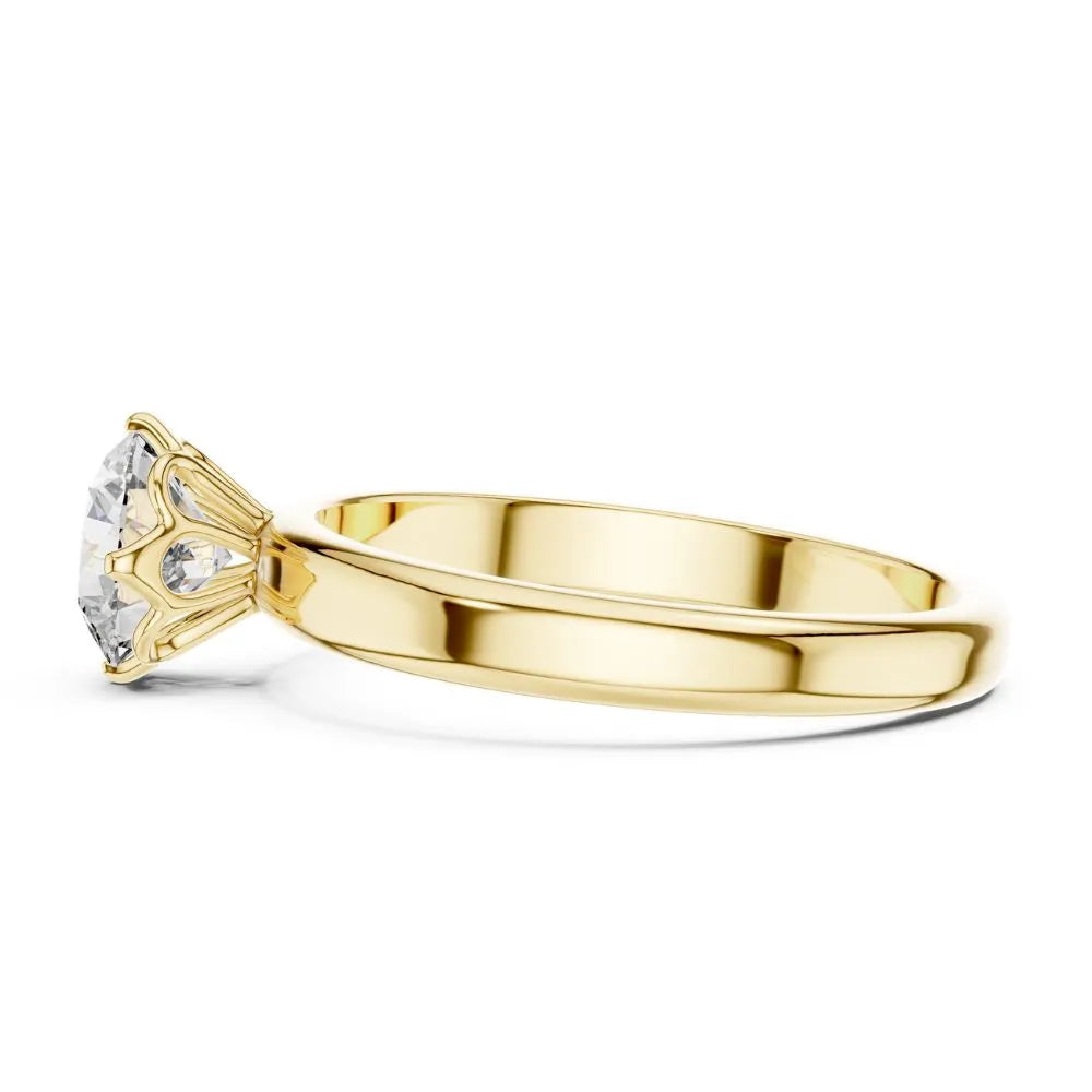 Classic Bezel Solitaire Ring in 925 Sterling Silver | ORYNIO