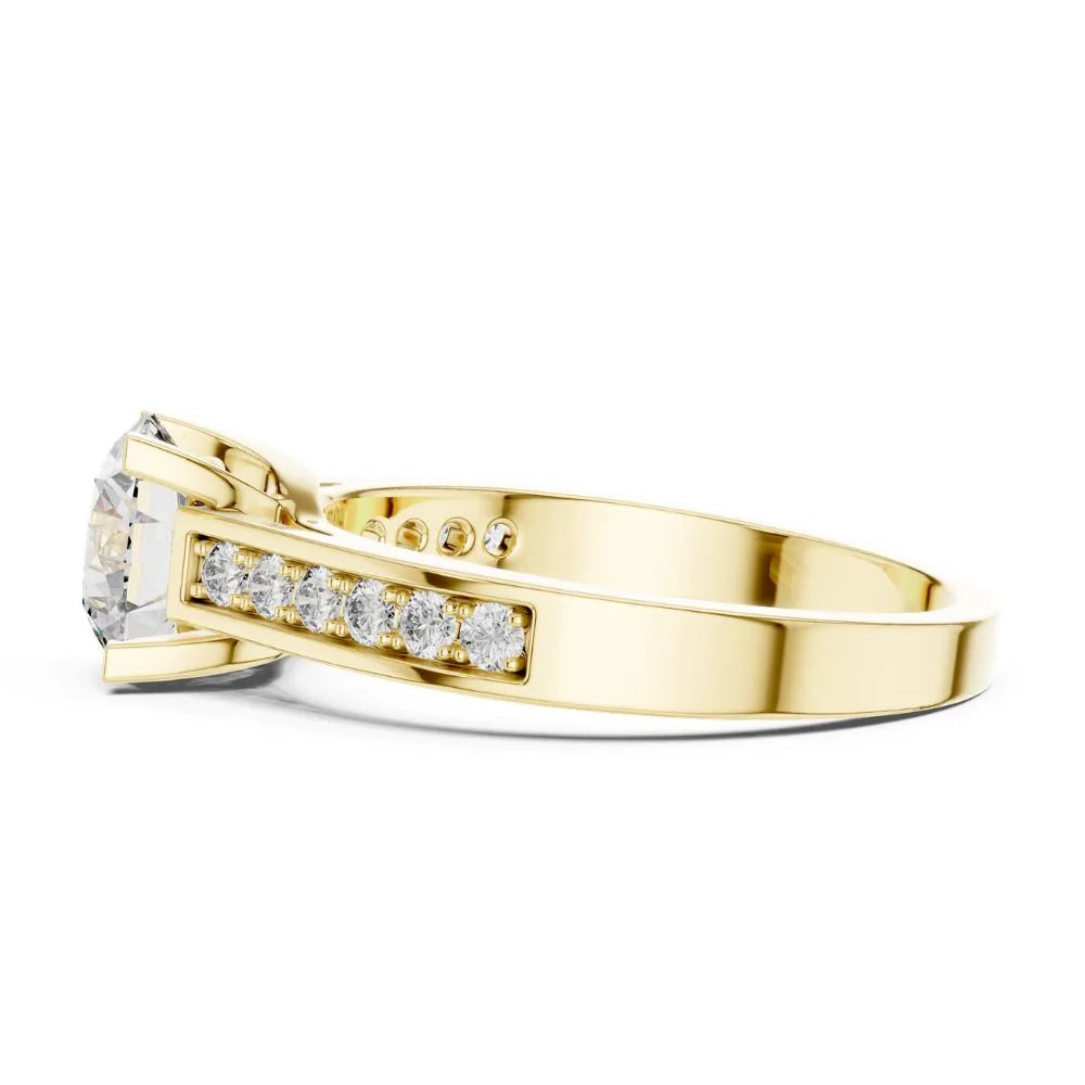 Orynio ORYNIO Lumina Channel Set Solitaire Ring in 925 Sterling Silver 92.5 silver jewellery