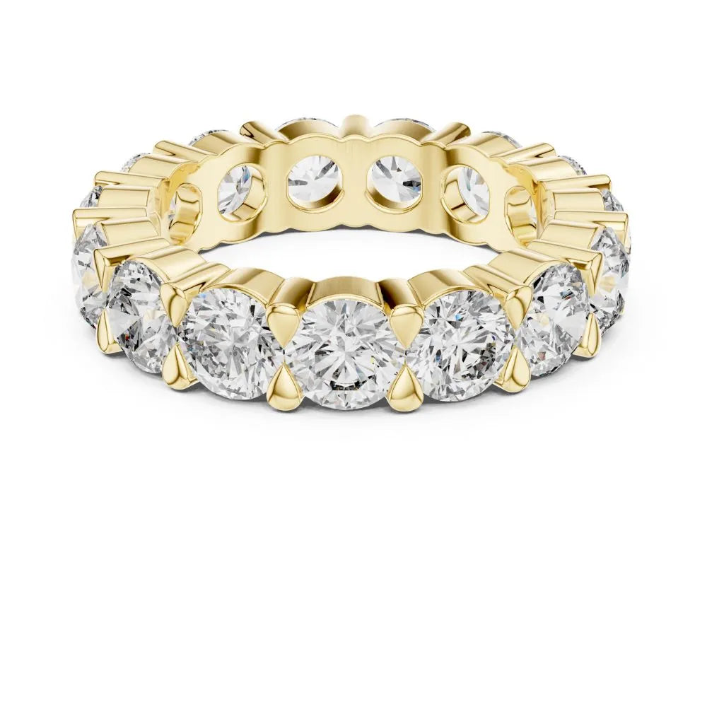 Orynio ORYNIO Celestia Eternal Circle Diamond Band Ring in 925 Sterling Silver 92.5 silver jewellery