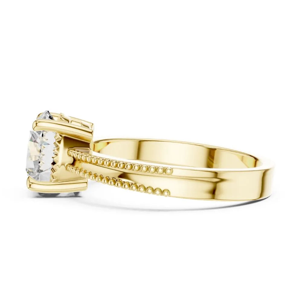 Orynio ORYNIO Luméra Beaded Solitaire Ring in 925 Sterling Silver 92.5 silver jewellery