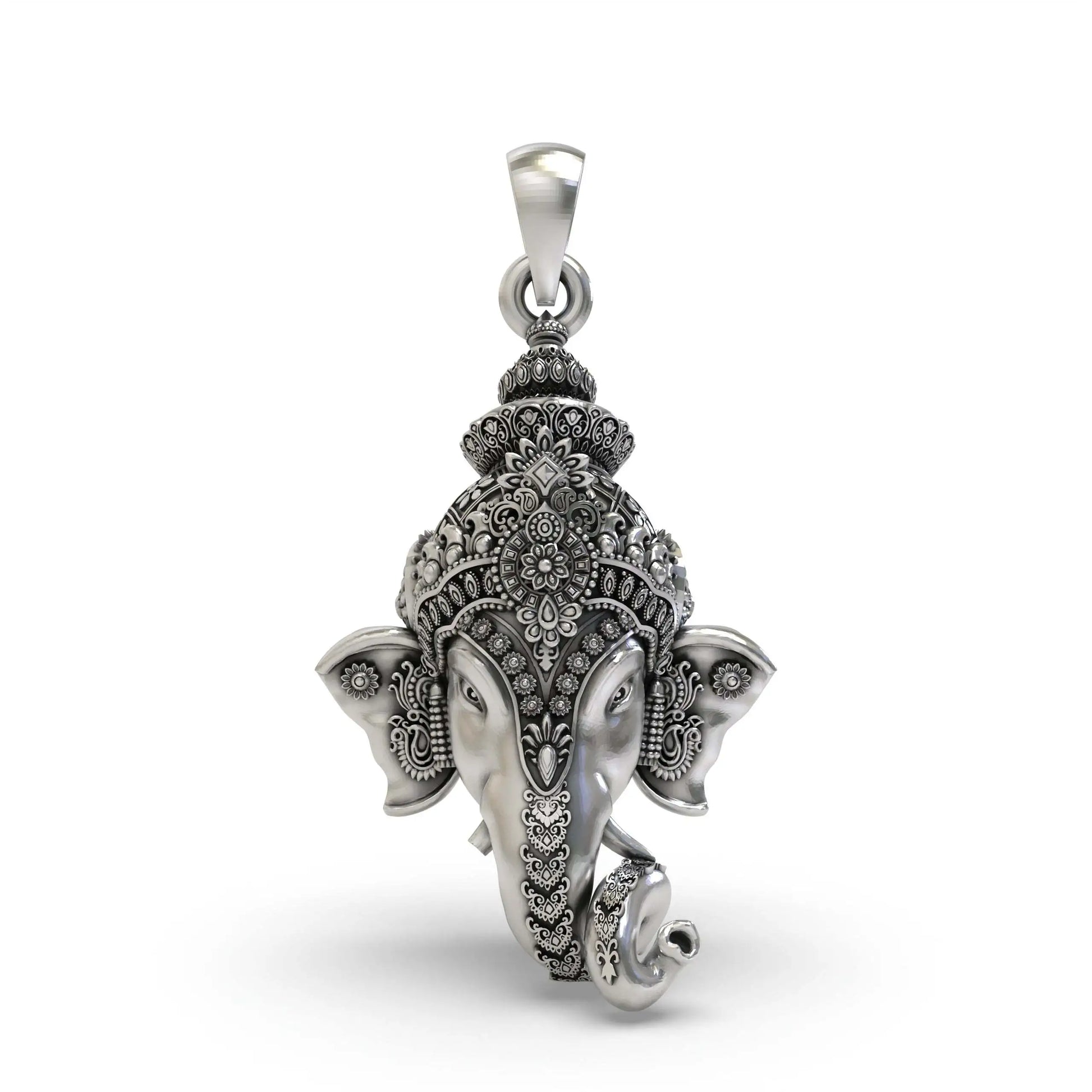 925 Silver Ganpati Pendant for Men & Women | Unisex Spiritual Jewelry