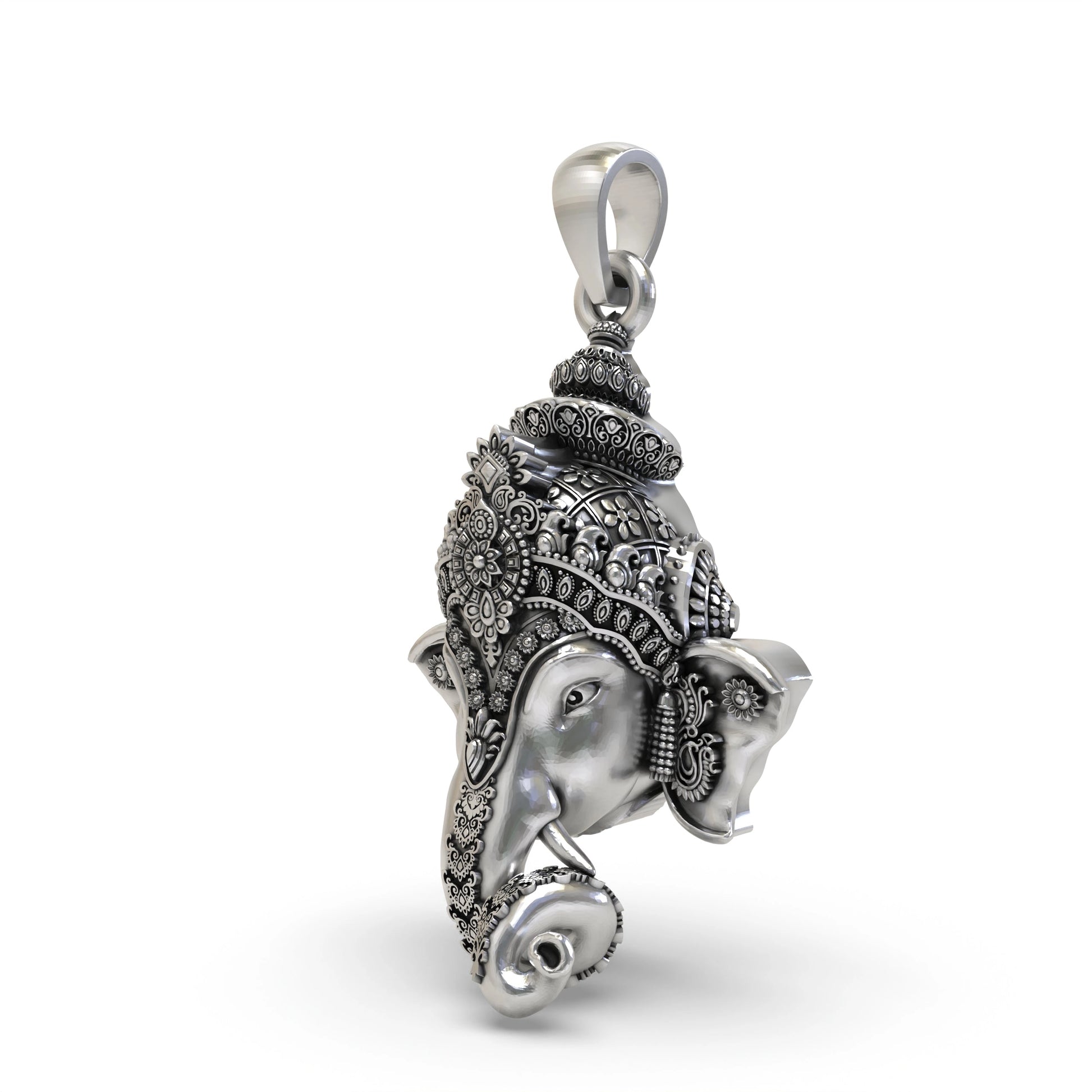 925 Silver Ganpati Pendant for Men & Women | Unisex Spiritual Jewelry