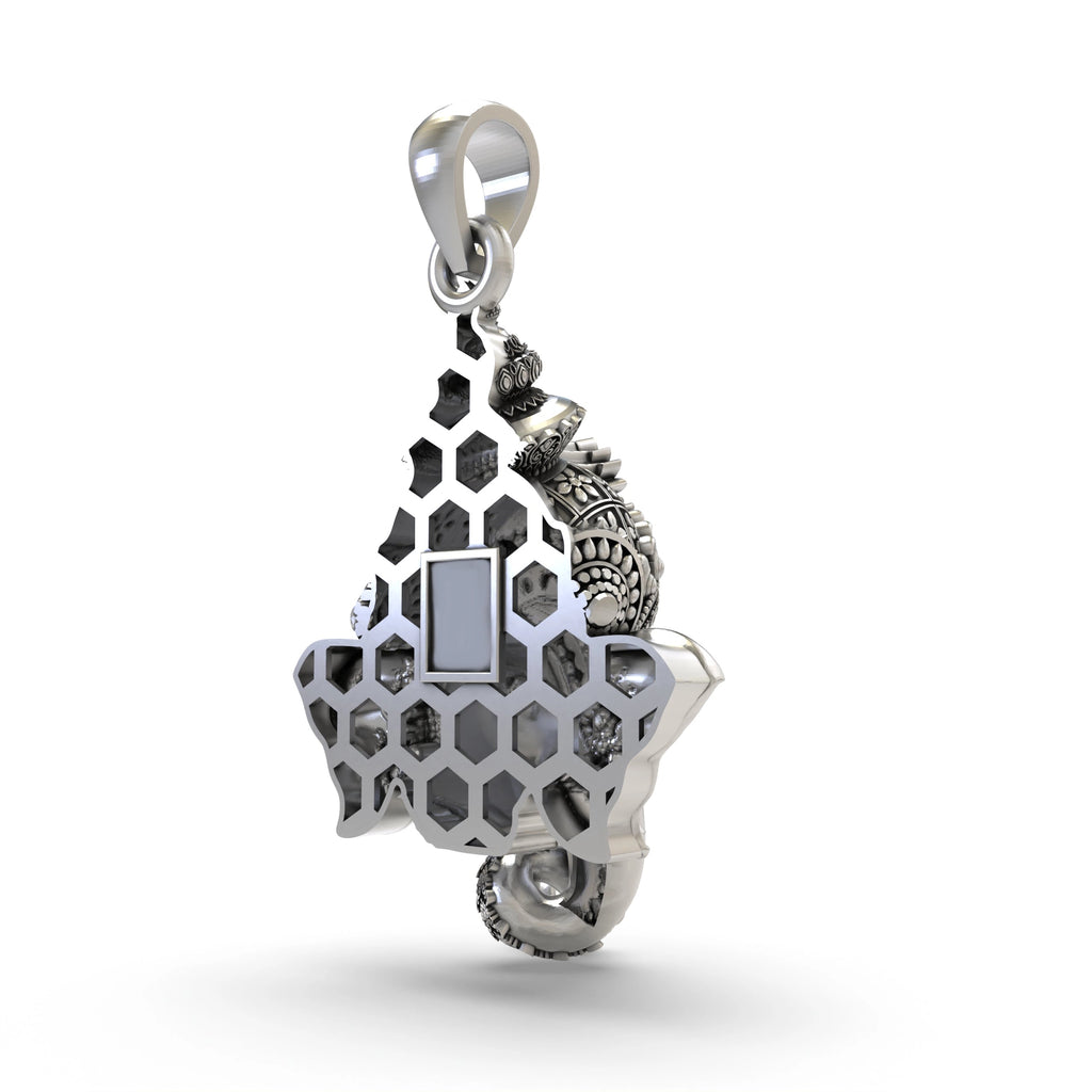 925 Silver Ganpati Pendant for Men & Women | Unisex Spiritual Jewelry