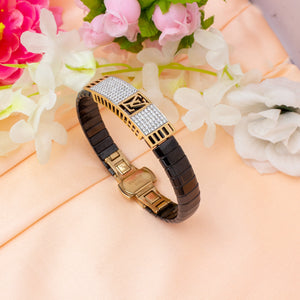 925 Silver Men's Ceramic Bracelet – Luxurious & Durable Design
