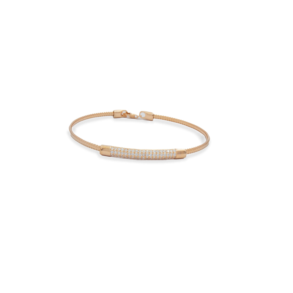 Exquisite 925 Silver Rose Gold Italy Lightweight Women's Bracelet | Italian Craftsmanship