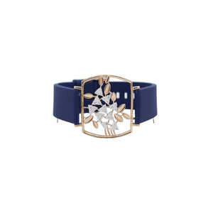 925 Silver Rose Gold Tree Design Women's Watch Bracelet - Elegant Timepiece Accessory