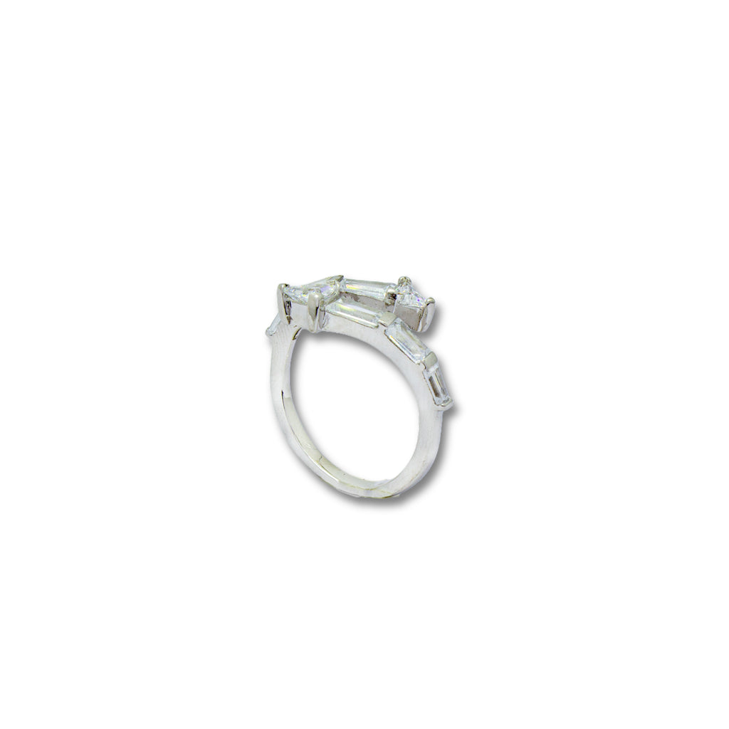 925 Silver Solitaire Women's Ring with Elegant Zircon Stone