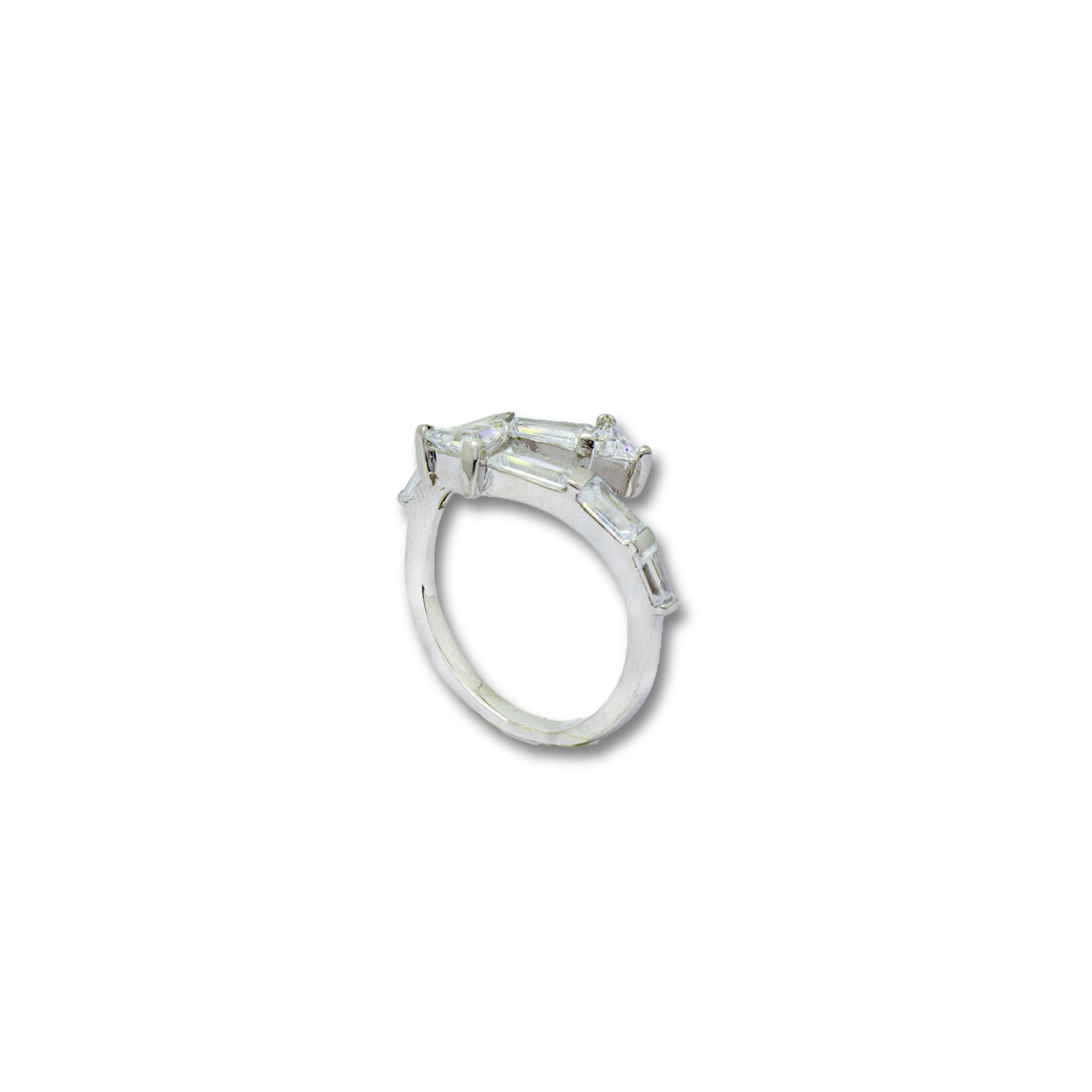 925 Silver Solitaire Women's Ring with Elegant Zircon Stone
