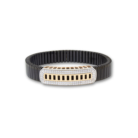 925 Silver Simple Men's Rolex Stretchable Belt Bracelet