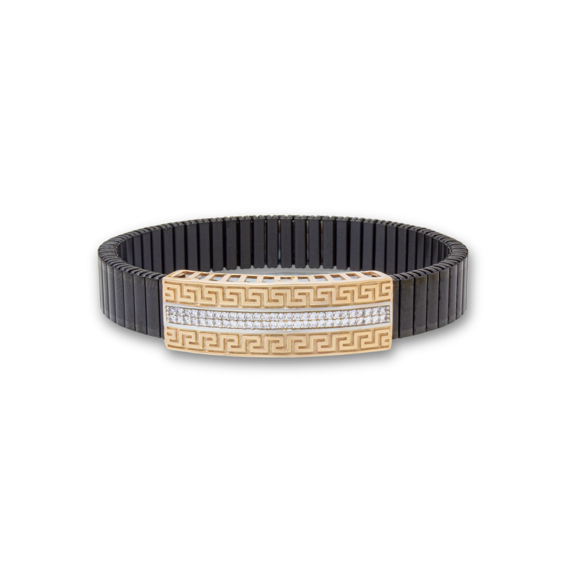925 Silver Zig-Zag Design Men's Rolex Bracelet - Stretchable Belt for Comfort and Style