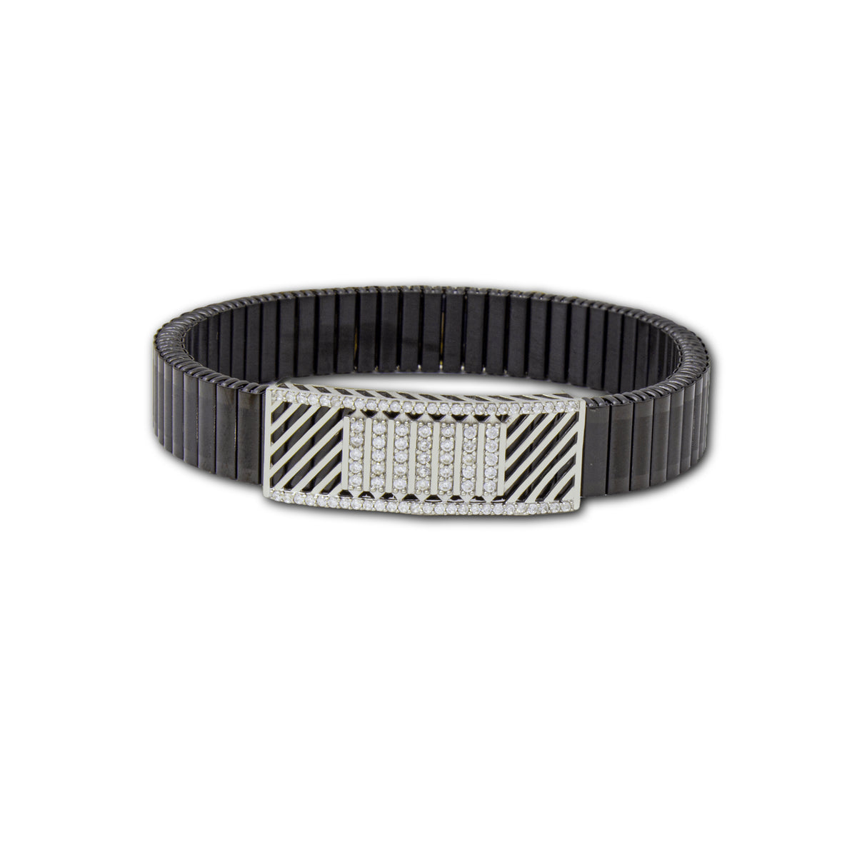 925 Silver Mesh Design Men's Rolex Bracelet | Elegant Mesh Pattern