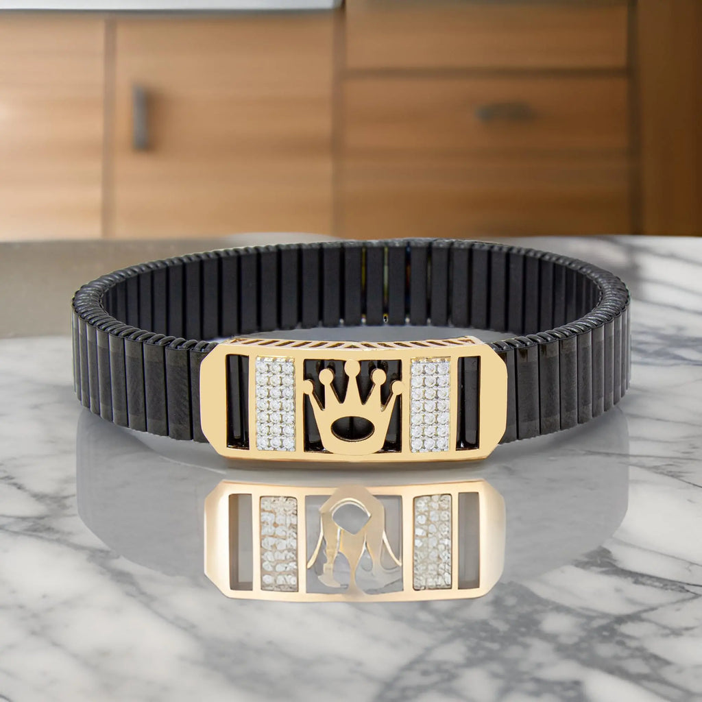 925 Silver King Men's Rose Gold Rolex Bracelet – Luxury Jewelry for Men