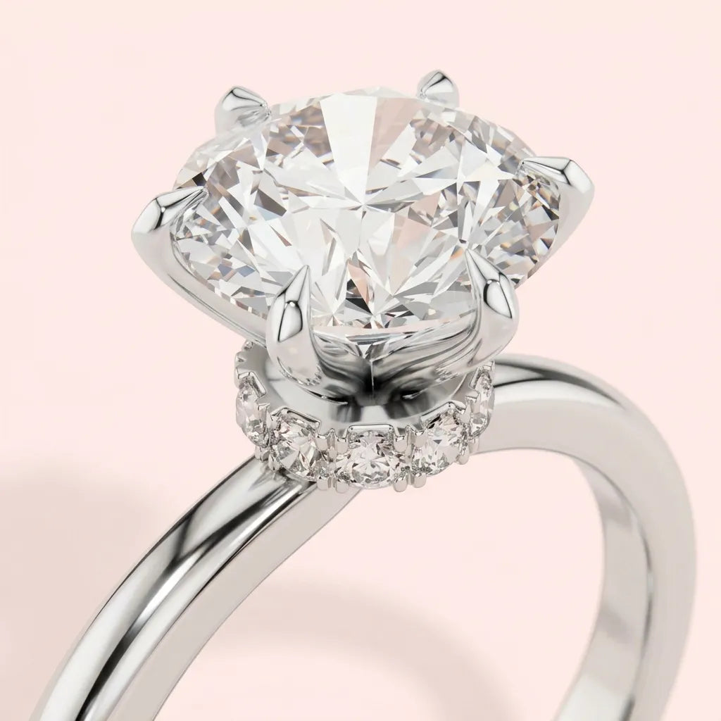 Signature Classic Solitaire Ring in 925 Silver - view 2
